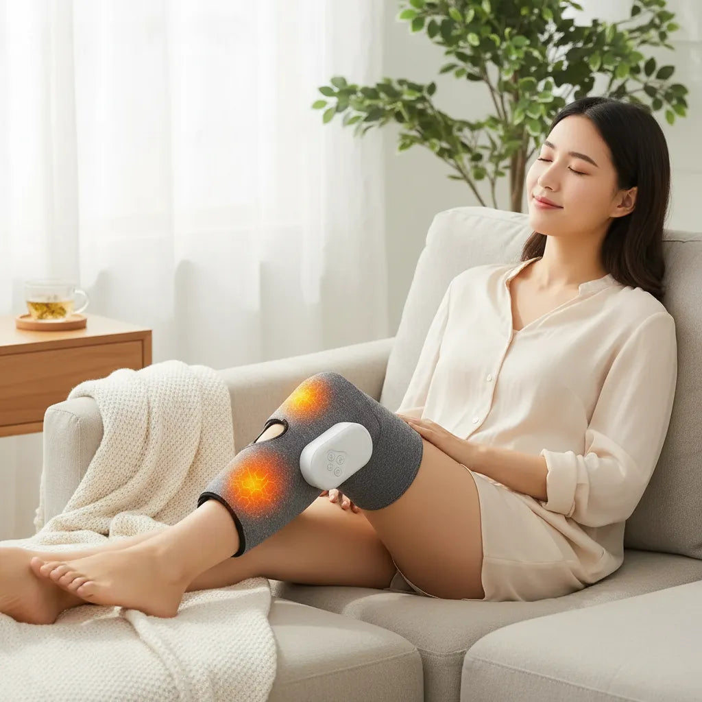 Masajeador Térmico Inteligente de Piernas y Rodillas - Recargable e Inalámbrico